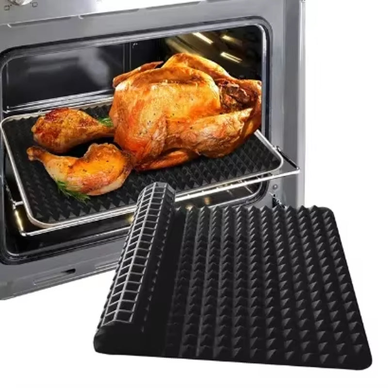 Silicone Pyramid Baking Mat for Oven Non-Stick Cooking Tray Reusable Heat-Resistant Grill Mat for Healthy Fat-Free Cooking
