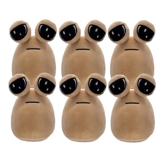 1-6Pcs 22Cm Anime Game the Maw My Pet Alien Pou Kawaii Cartoon Plush Toys Children Birthday Xmas Gifts