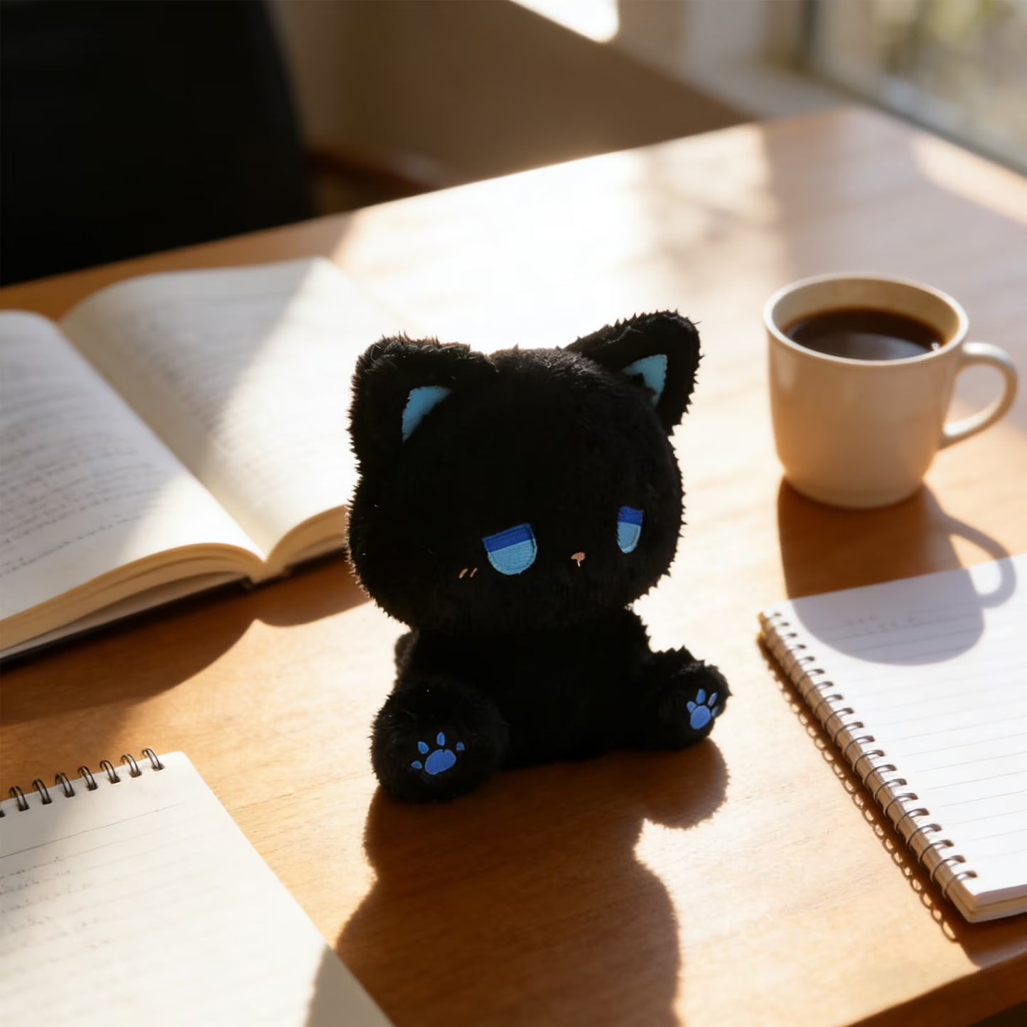 Orangide Black Cat Plush Toys, Kawaii Valentines Plushies for Girls Kids Boys, Cute Plush Toy Soft Valentine'S Day Gift for Her, Girlfriend, Wife, Kids