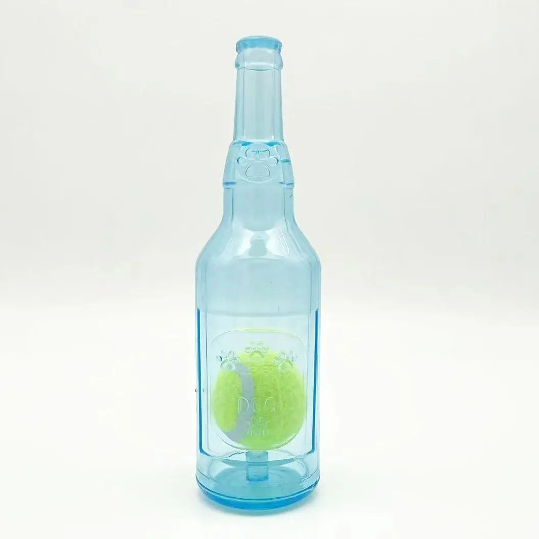 Pet Toy Dog Bite-Resistant Squeaky Tennis Ball Bottle for Self-Entertainment, Boredom Relief, Durable Chew Toy, Interactive Dog Toy