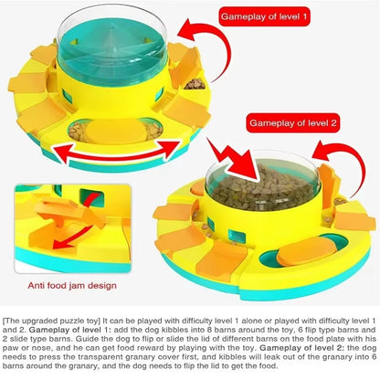 New Dog Puzzle Toy Slow Feeder Interactive Increase Puppy IQ Food Dispenser Slowly Eating Nonslip Bowl Pet Cat Dog Training Game