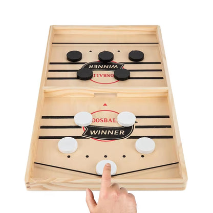 Wooden Billiard Board Game Foosball Winner Games Table Hockey Game Catapult Chess Parent-Child Interactive Fun Competitive Toy