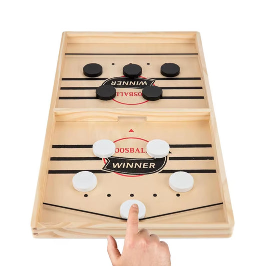 Wooden Billiard Board Game Foosball Winner Games Table Hockey Game Catapult Chess Parent-Child Interactive Fun Competitive Toy