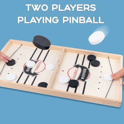 Wooden Billiard Board Game Foosball Winner Games Table Hockey Game Catapult Chess Parent-Child Interactive Fun Competitive Toy