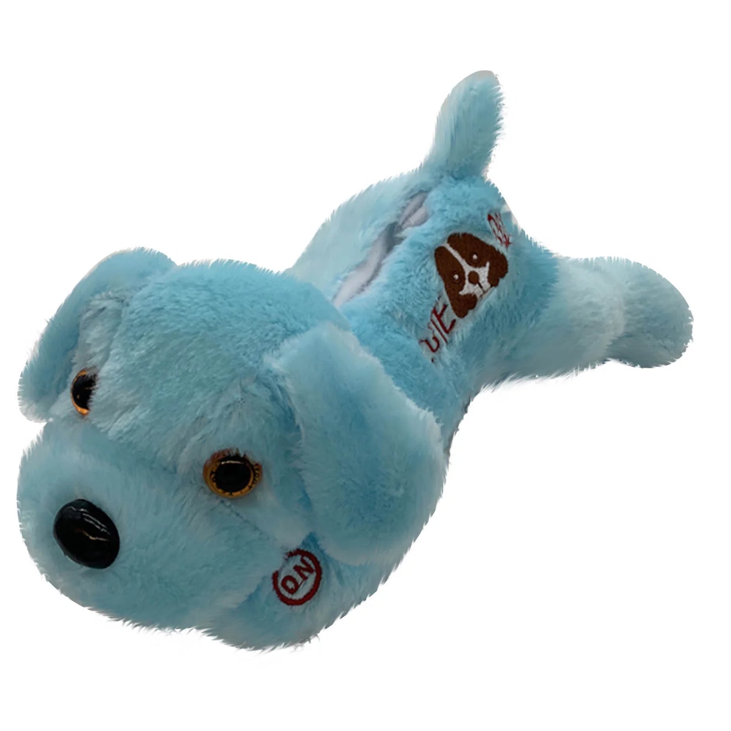 Gallickan Light up Dog Plush, LED Puppy Stuffed Animal, 13" Glowing Stuffed Pillow Plush with Night Lights Birthday Valentines Gift for Toddler Kids, Blue