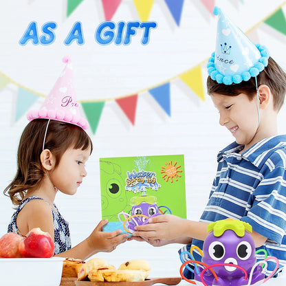 Sprinkler Rotating Spray Outdoor Games for Kids Garden Octopus Summer Water Toy Backyard Yard Cartoon Splash Baby Bath Toys Gift