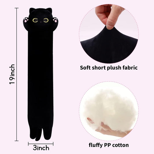 MUFEIRUO Long Cat Plush,50Cm Long Cat Stuffed Animals Soft Black Kitten Plush...